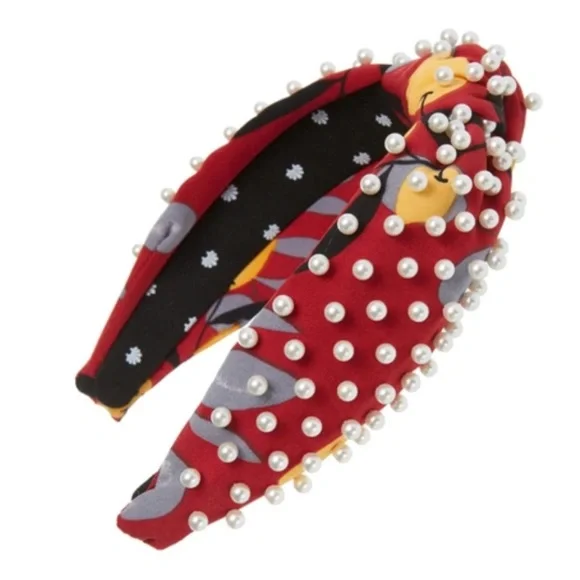 Lele Sadoughi OOAK Pink Lemon Headband with Pearls - Picture 8 of 8